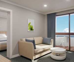 4-местный 3-комнатный family suite sea view